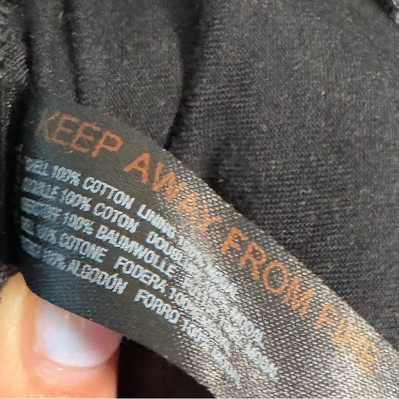 Anthropologie Black Distressed Ruffle Cinch Tunic Mini Dress Womens Size Small M - Picture 6 of 10